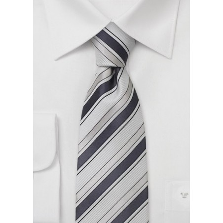 Elegant Striped Tie in XL