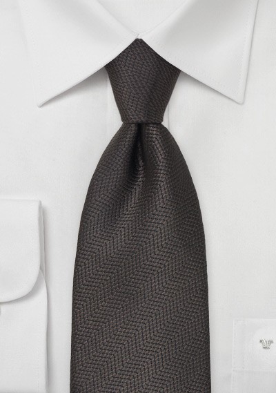 Brown Designer Silk Tie in Snake Skin Look