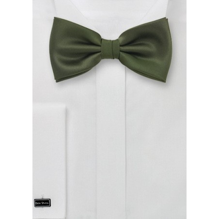Dark Olive Green Bow Tie