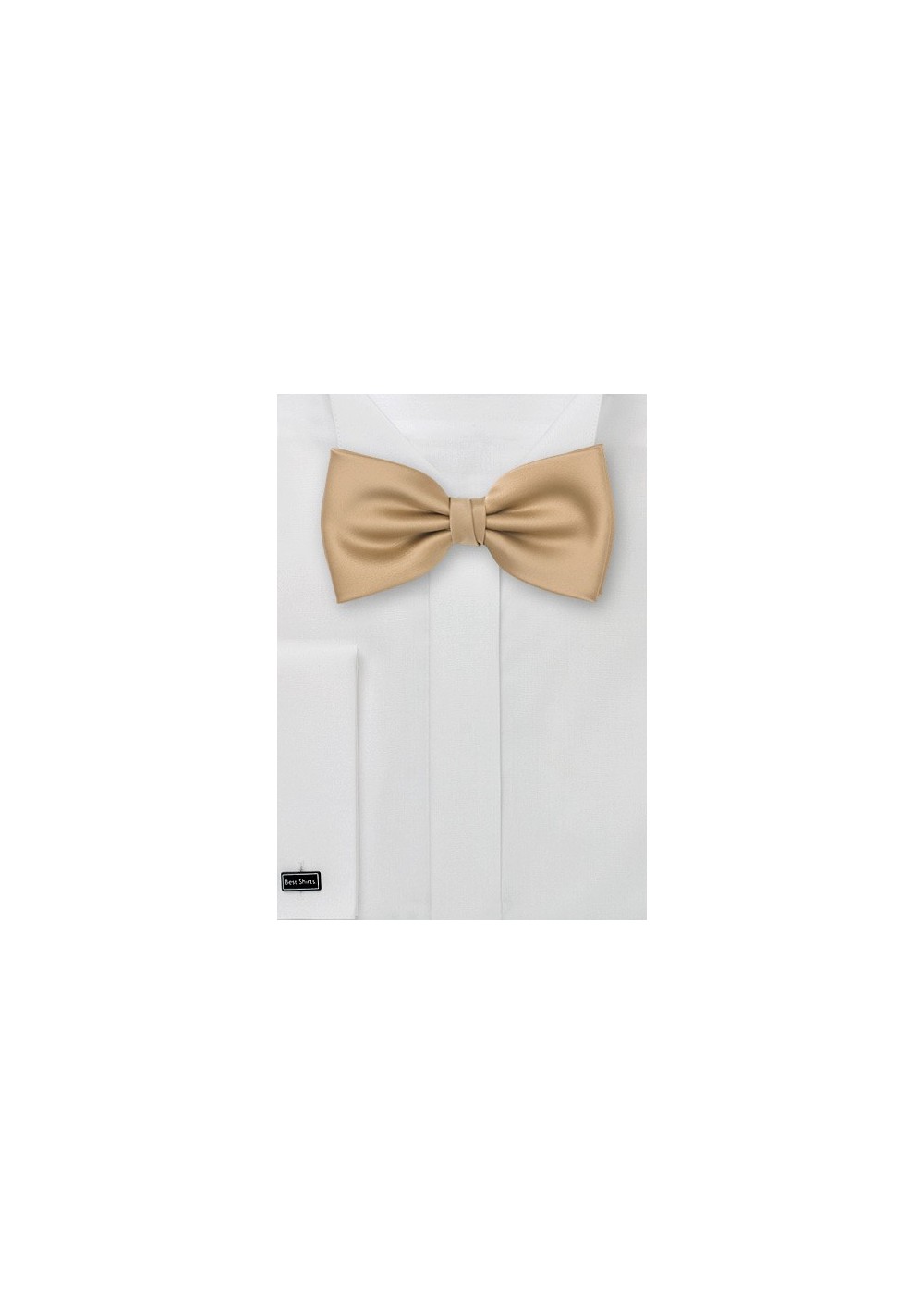 Solid Bow Tie in Caramel