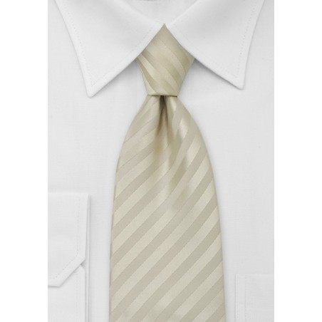 Subtle Striped Tie in Vanilla-Yellow