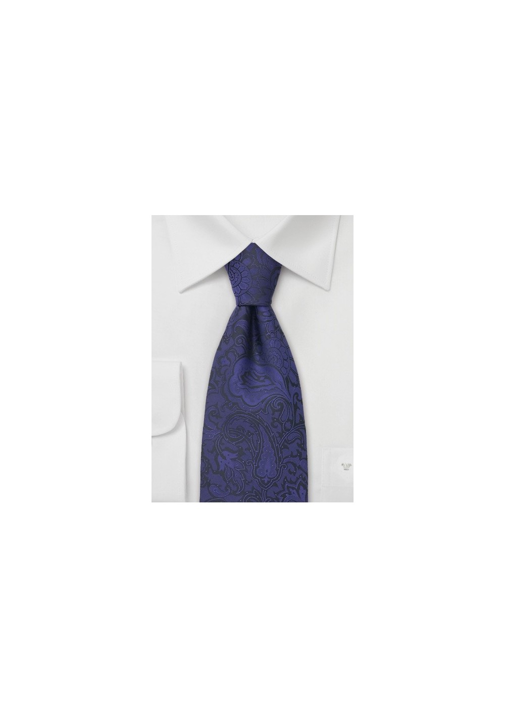 Indigo-Purple Paisley Tie