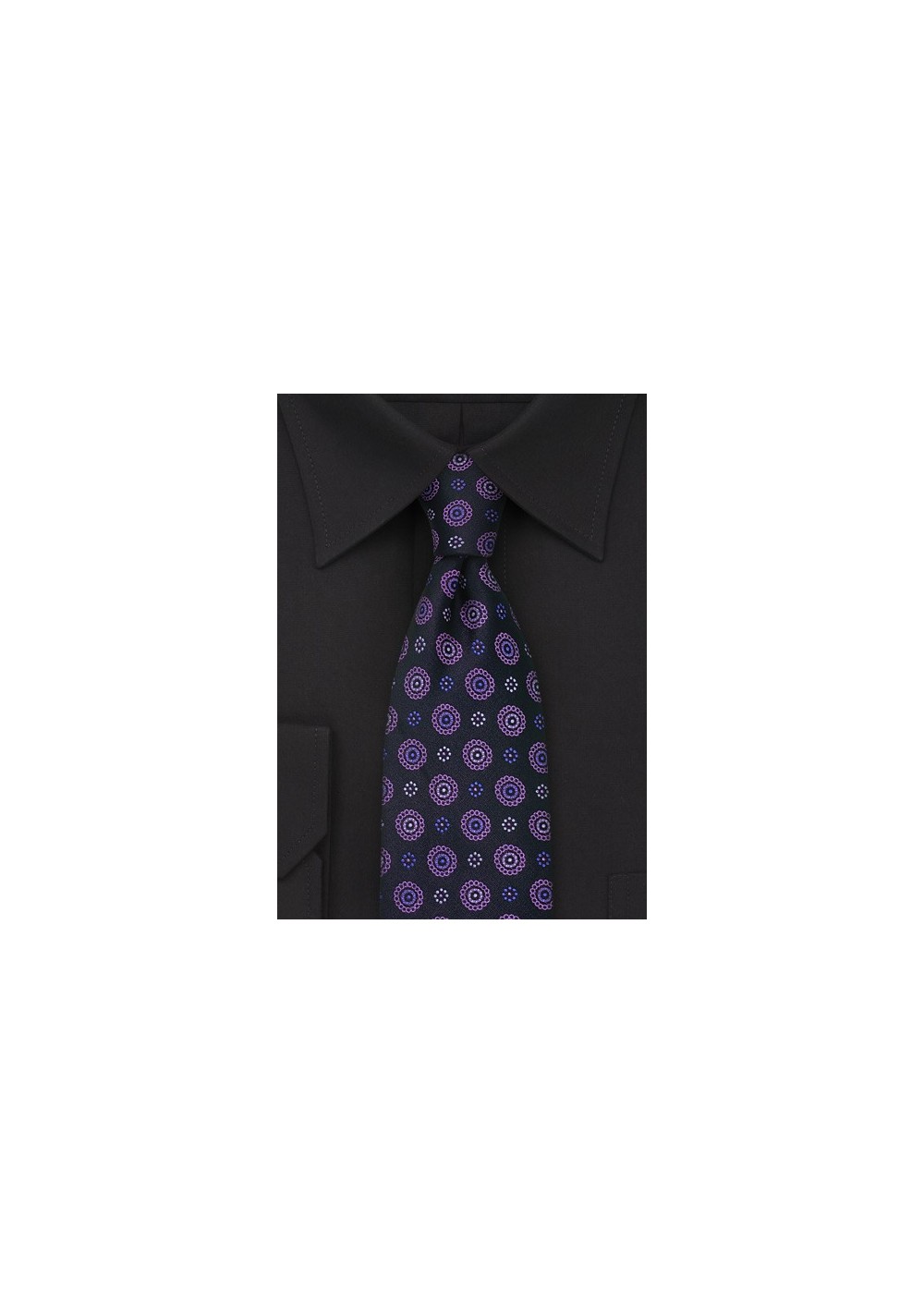 Purple Silk Tie by Chevalier