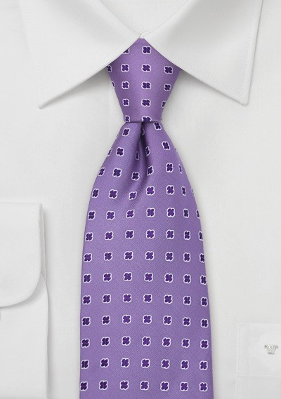 Lavender-Purple Silk Tie by Chevalier