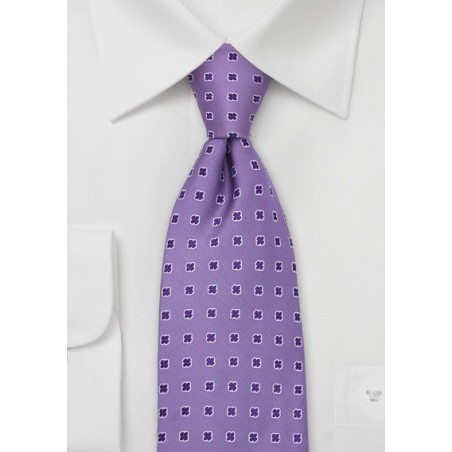 Lavender-Purple Silk Tie by Chevalier