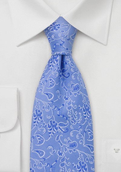 Light Blue Silk Tie by Chevalier