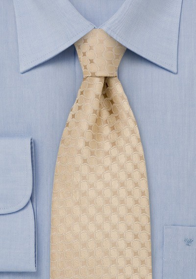 Cream Colored Silk Tie | Cheap-Neckties.com
