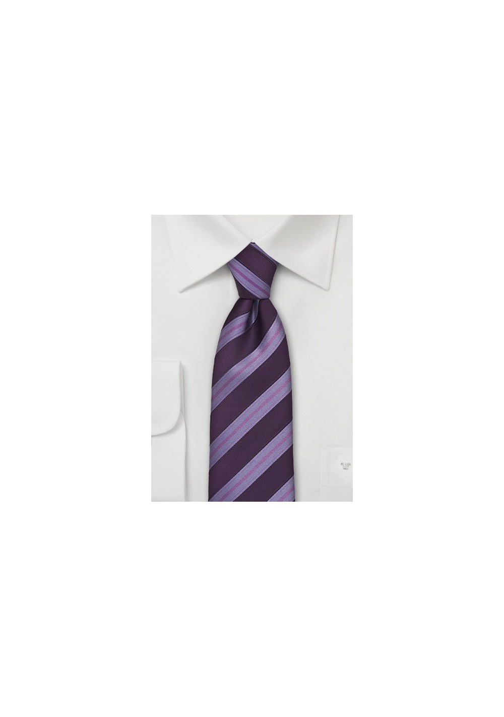 Silk Tie in Violet and Lavender