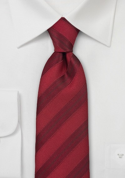 Elegant Designer Tie in Cherry Red