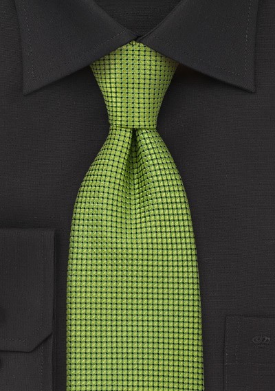 Metallic Green Silk Necktie