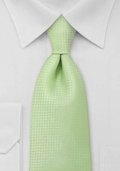 Light Lime Green Mens Tie