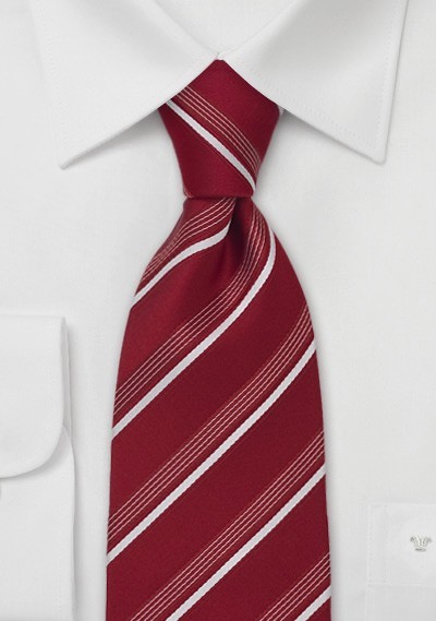 Cherry Red Italian Design Tie