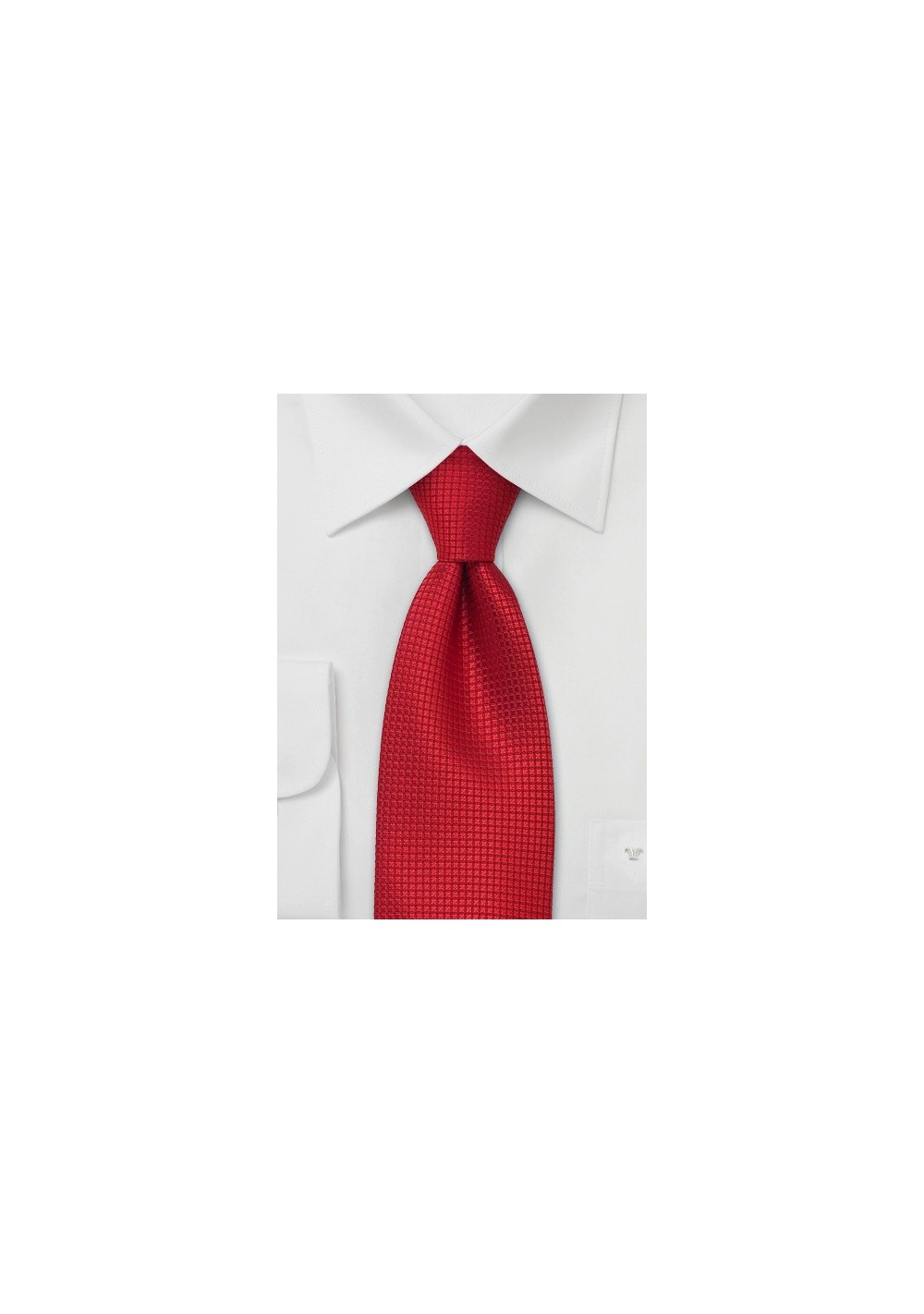 Bright Red Silk Tie for Kids