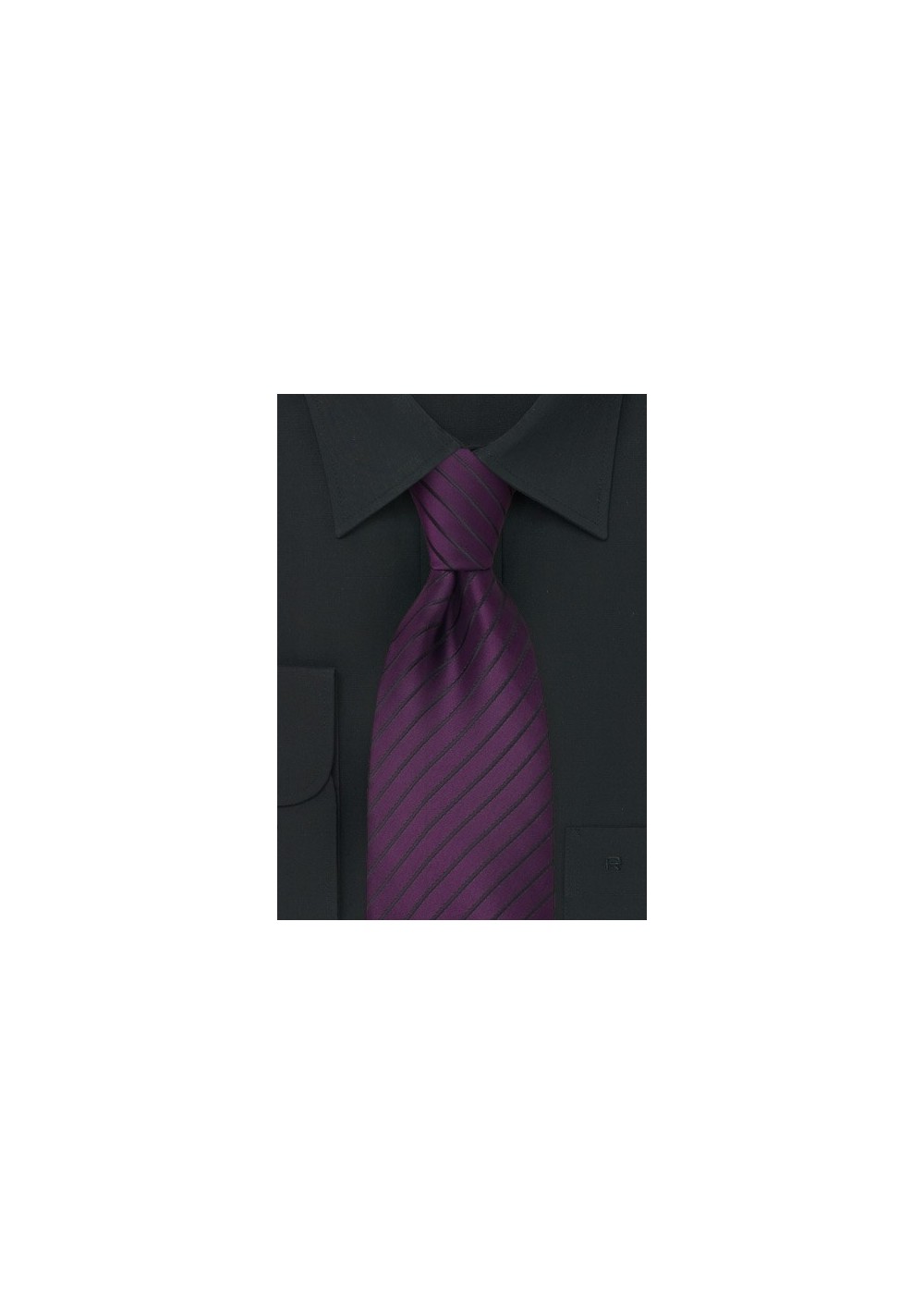 XL Tie in Purple and Black