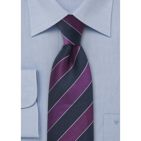 Necktie Midnight Blue Purple