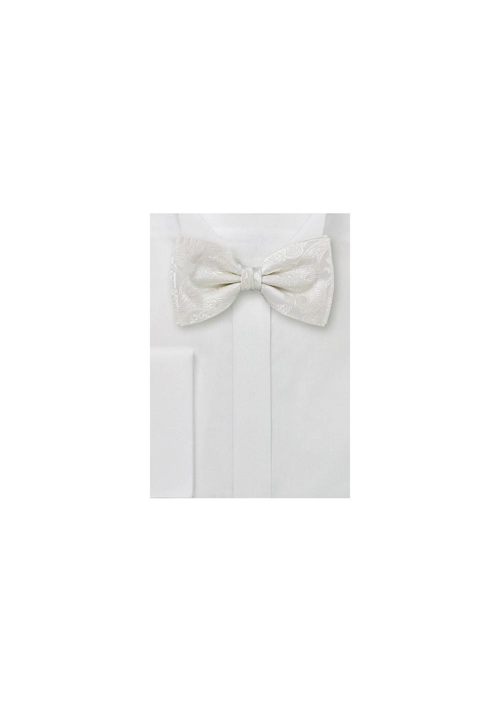 Ivory Patterned Bow Tie