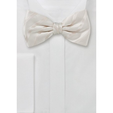 Festive Champagne Striped Bow Tie | Cheap-Neckties.com