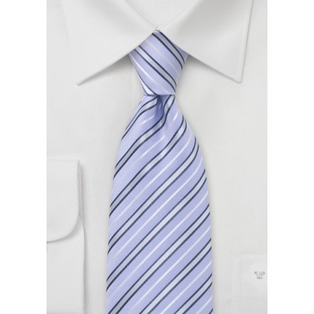 Powder Blue Striped Tie
