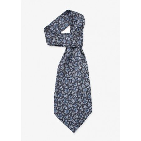 Blue Ascot with Paisleys