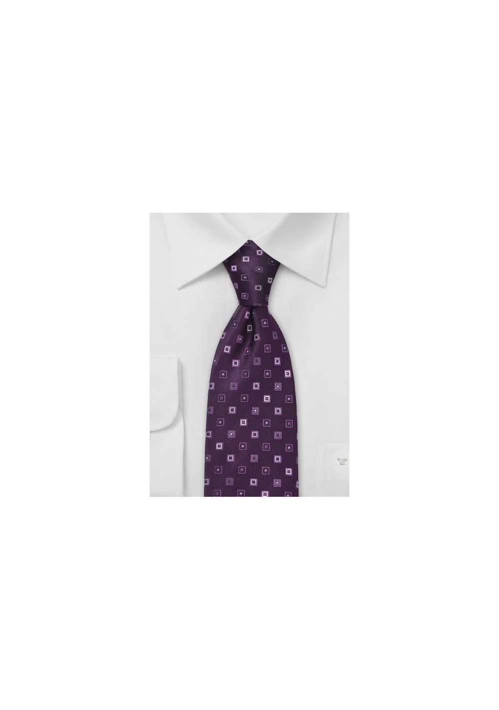 Eggplant Purple Designer Tie