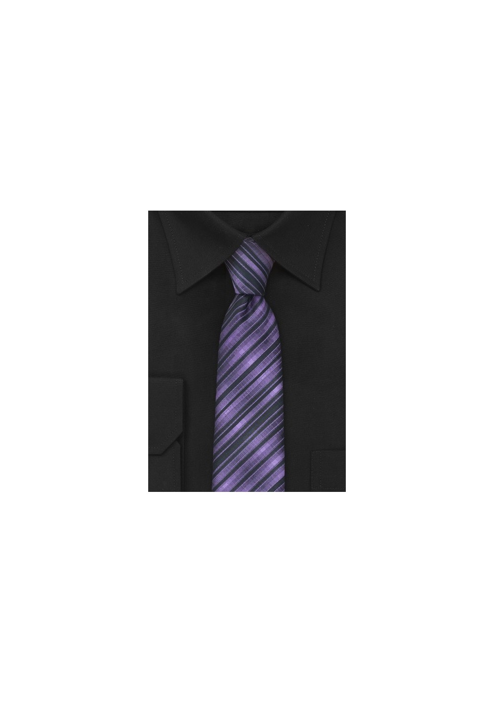 Skinny Necktie in Purple