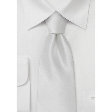 Formal Solid White Tie in XL