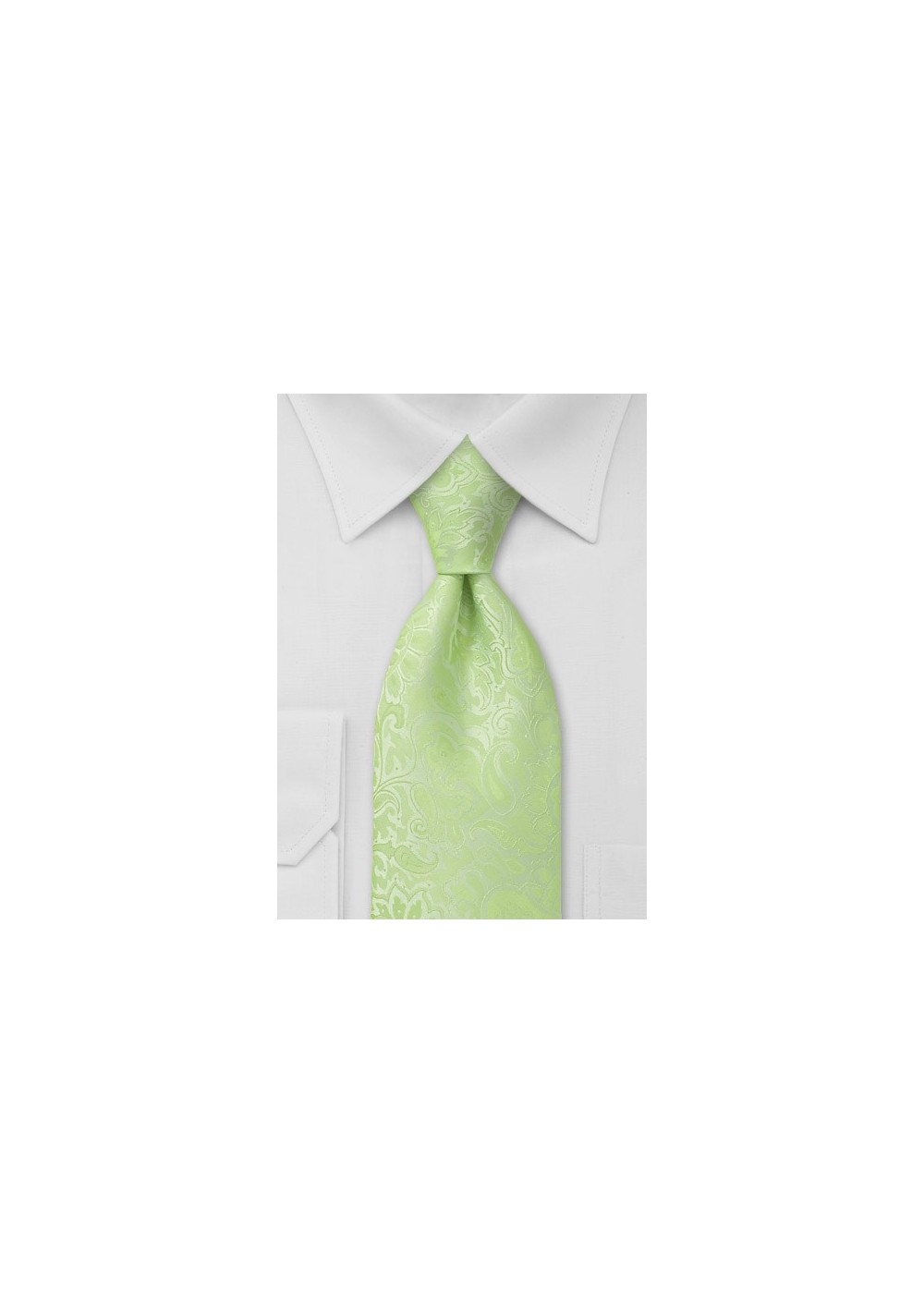 Pale Mint Green Paisley Tie