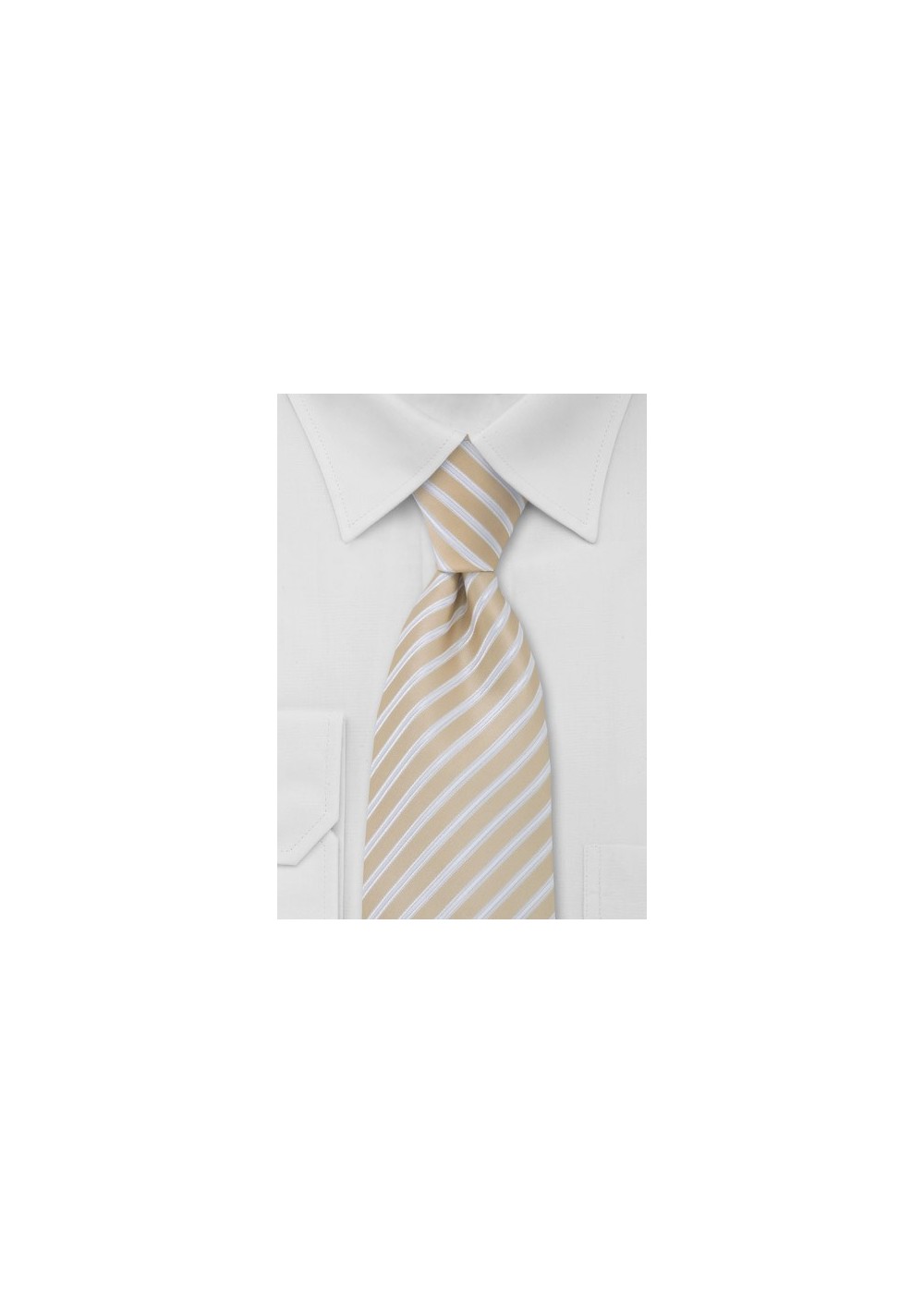 Wheat Tan Striped Tie