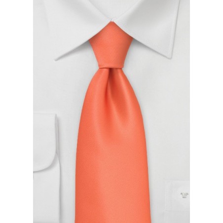 Bright Coral Orange XL Tie