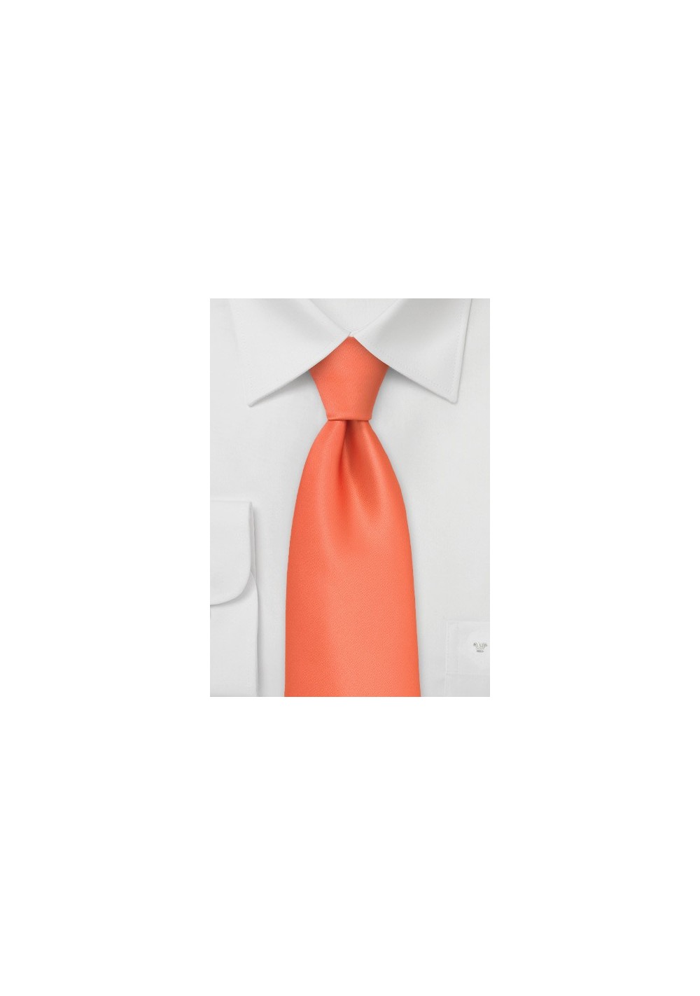 Bright Coral Orange XL Tie