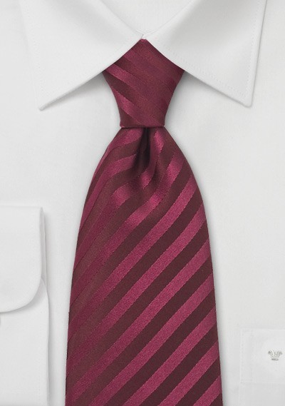 Berry Red Silk Tie