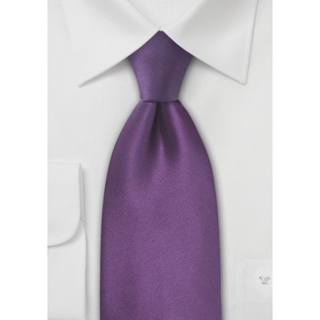 XL Violet Purple Silk Tie