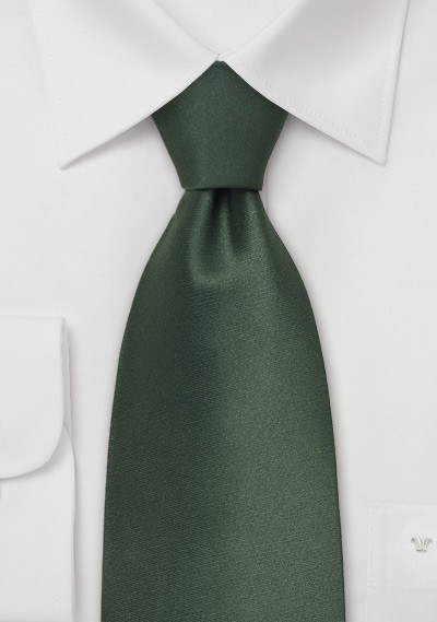 Dark Green Kids Silk Tie