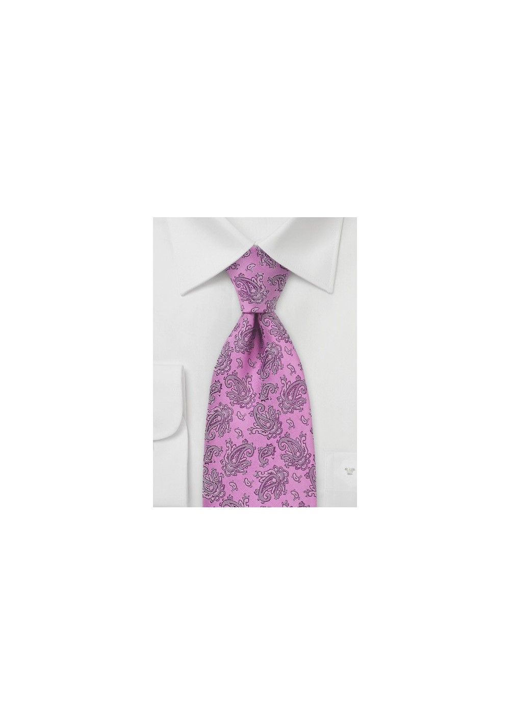 Starburst Pink Paisley Tie