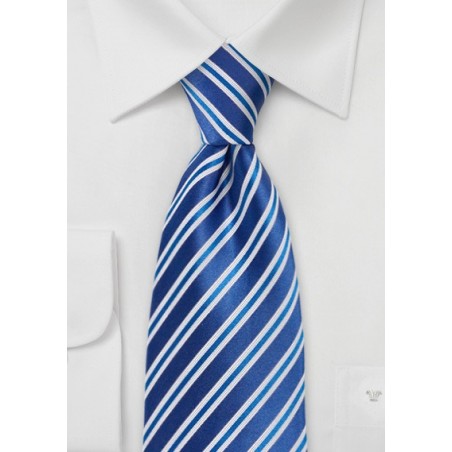 Striped Tie in Royal Blue | Cheap-Neckties.com