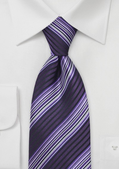 Trendy Purple Designer Tie