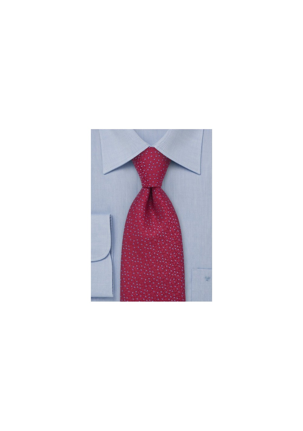 Cherry Red Designer Silk Tie