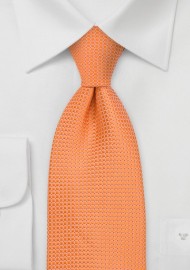 Apricot Orange Silk Tie