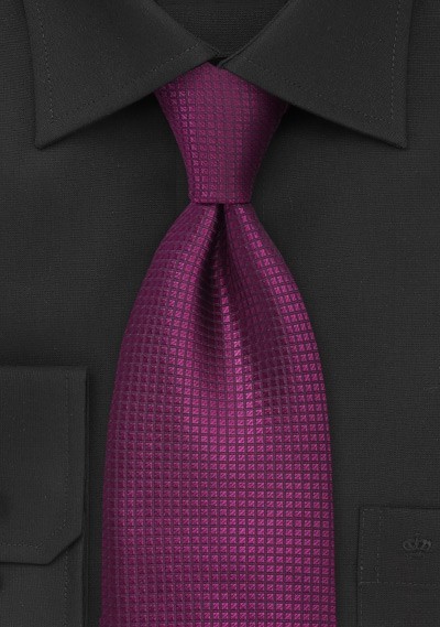 Bright Fuschia Silk Tie