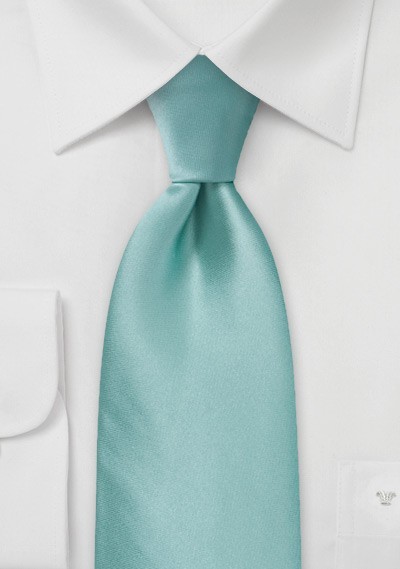 XL Mint Green Silk Tie