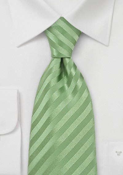 XL Length Light Green Tie