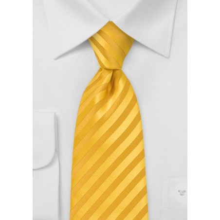 Regimental Yellow Striped Tie