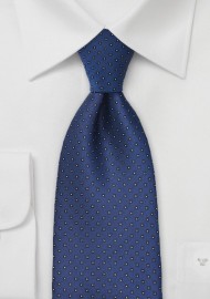 Pacific Blue Tie with Square Pattern