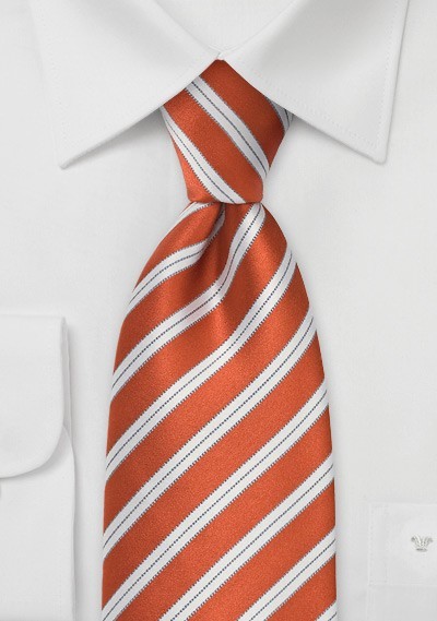 Bright Orange Tie Kids Necktie