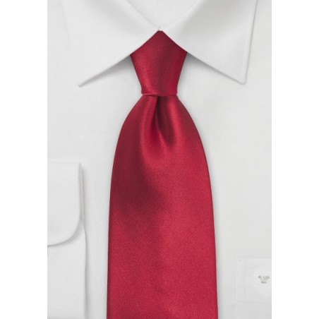 Cherry Red Mens Tie in XL