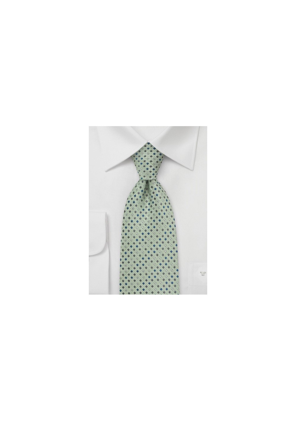 Patterned Tie in Light Green