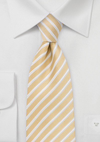 Harvest Yellow Striped Tie