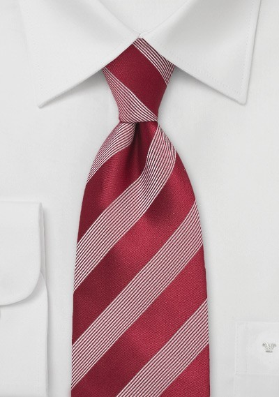 Red and White Tie