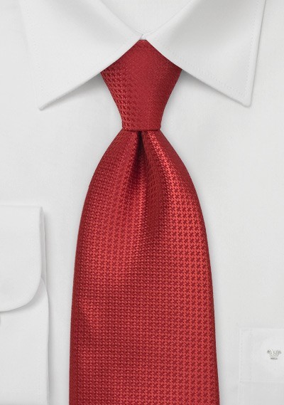 Ruby Red Mens Silk Tie