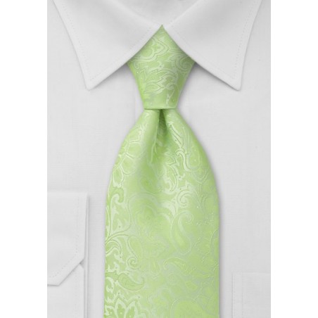 Mint Green Kids Paisley Tie